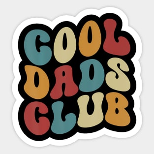 Dad Cool Father Father'S Day Dad Cool Dads Club Sticker